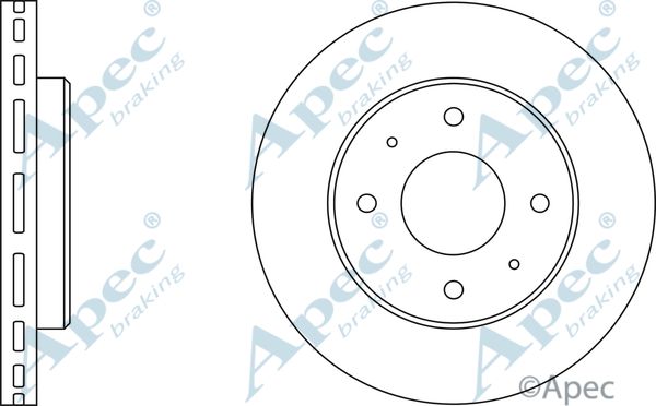 APEC BRAKING Тормозной диск DSK541